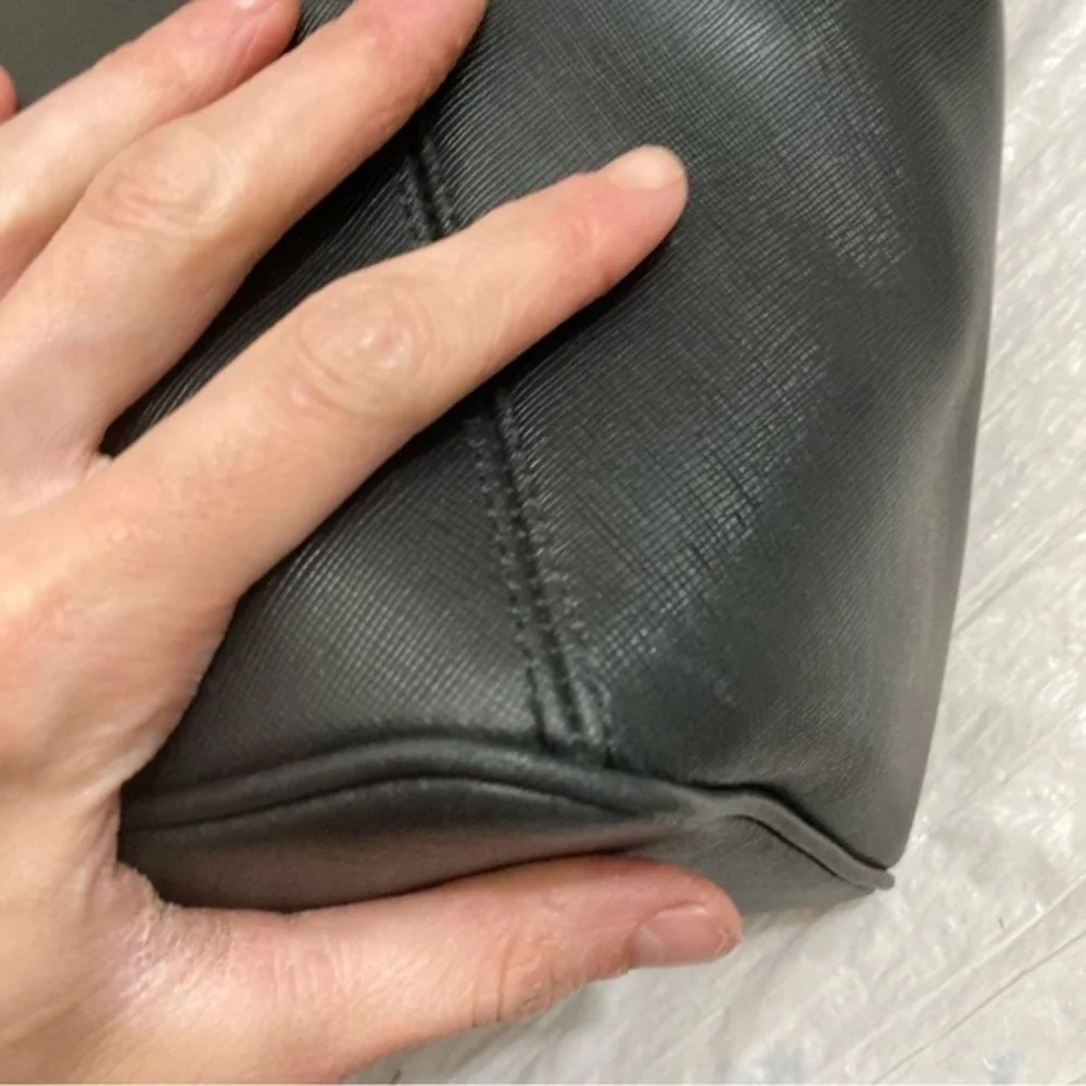 Coach black saffiano leather Peyton tote bag